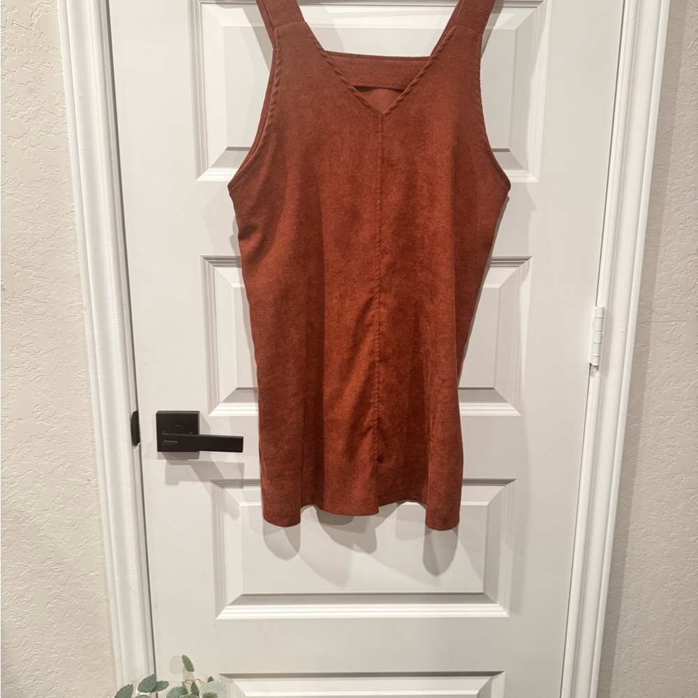 Women's Brown Sleeveless dress